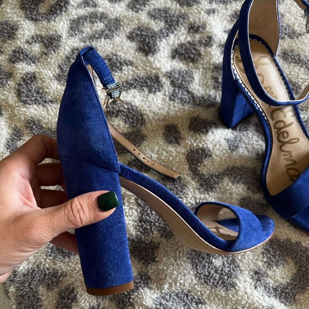Blue Suede Sam Edelman Heeled Sandals